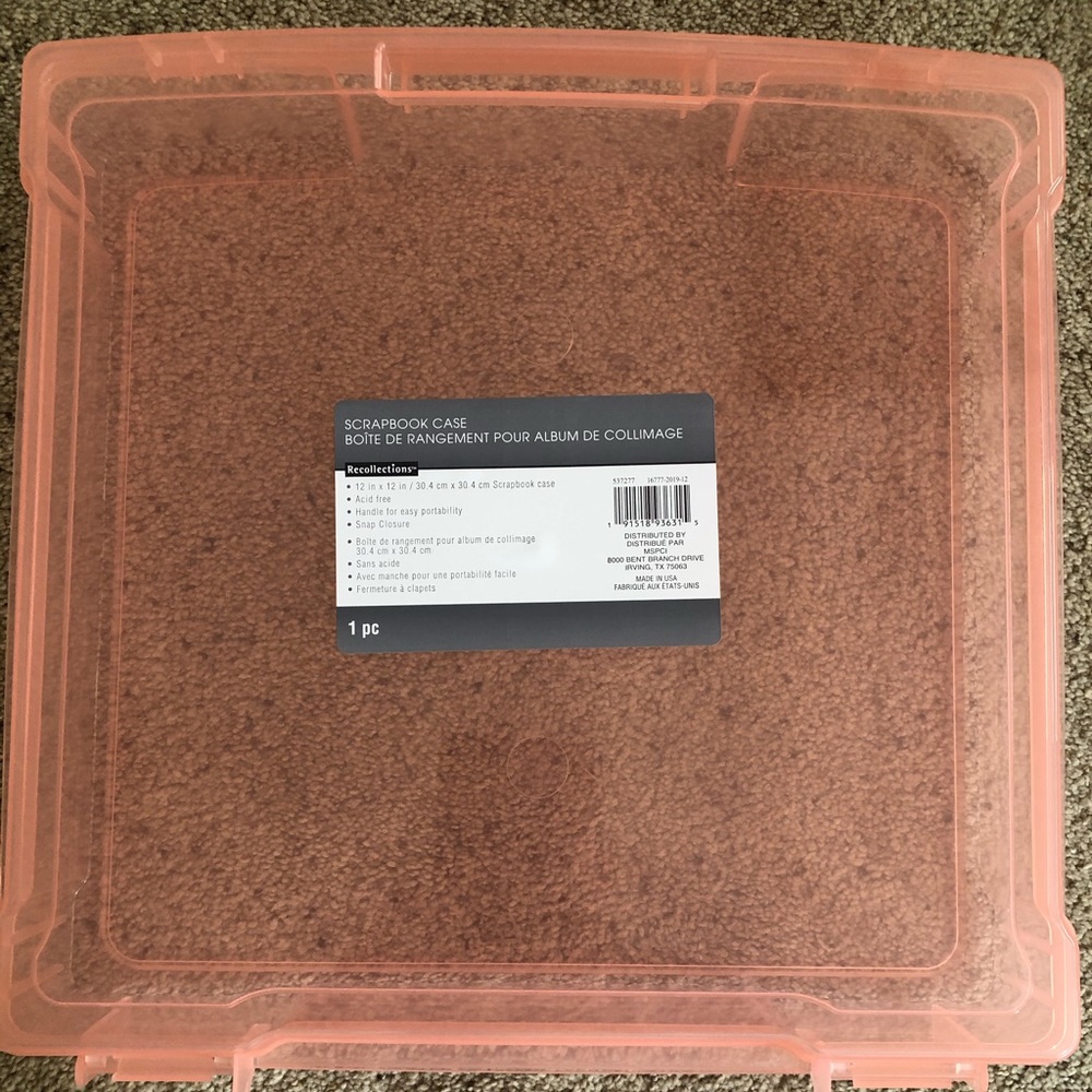 Scrapbook case